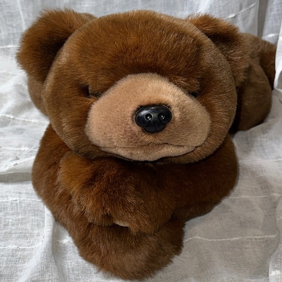 Vintage TY Classics PAWS the HUGE 30" Lay Flat Brown Bear Plush Teddy Bear 1996 - Picture 1 of 16